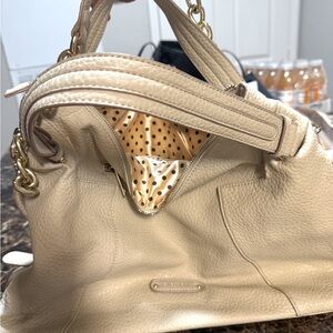 Hobo Melie Bianco cream vegan leather purse